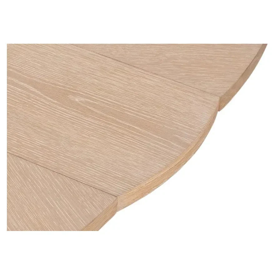 Casual Jupe Extendable Round Dining Table-Dining Tables-Sarreid-LOOMLAN