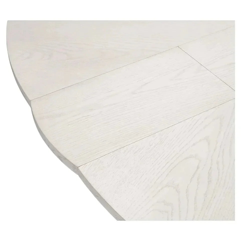 Casual Jupe Extendable Round Dining Table-Dining Tables-Sarreid-LOOMLAN