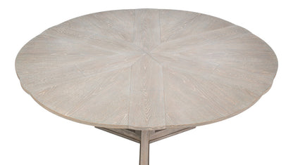 Casual Jupe Extendable Wooden Dining Table-Dining Tables-Sarreid-LOOMLAN