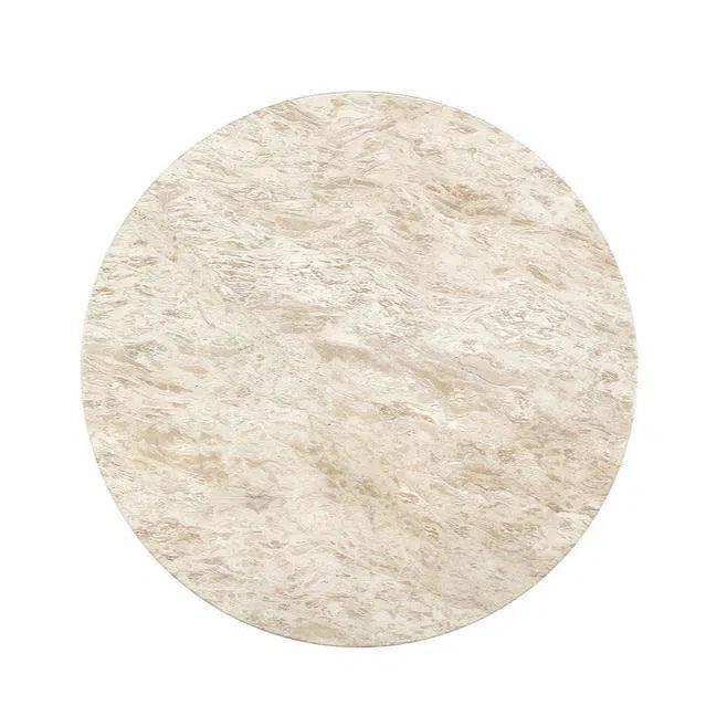 Cataldi Dining Table 59" Marble Gold Trim-Dining Tables-SUNPAN-LOOMLAN