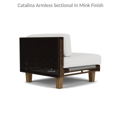 Catalina Sectional Component All Weather Wicker & Teak-Outdoor Modulars-Lloyd Flanders-LOOMLAN