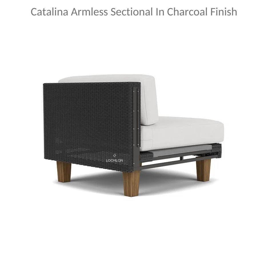 Catalina Sectional Component All Weather Wicker & Teak-Outdoor Modulars-Lloyd Flanders-LOOMLAN