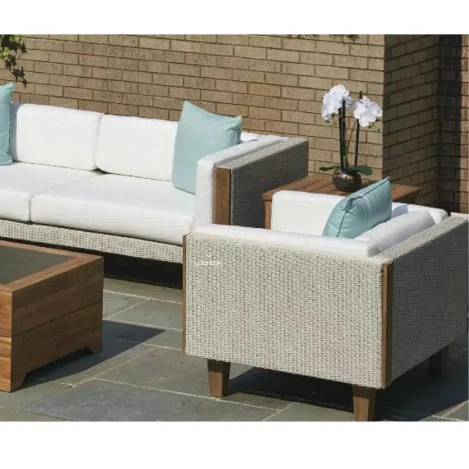 Catalina Sofa All Weather Wicker & Teak Furniture - LOOMLAN - Lloyd Flanders - Outdoor Sofas & Loveseats