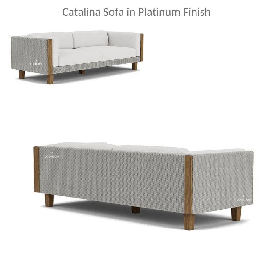Catalina Sofa All Weather Wicker & Teak Furniture - LOOMLAN - Lloyd Flanders - Outdoor Sofas & Loveseats