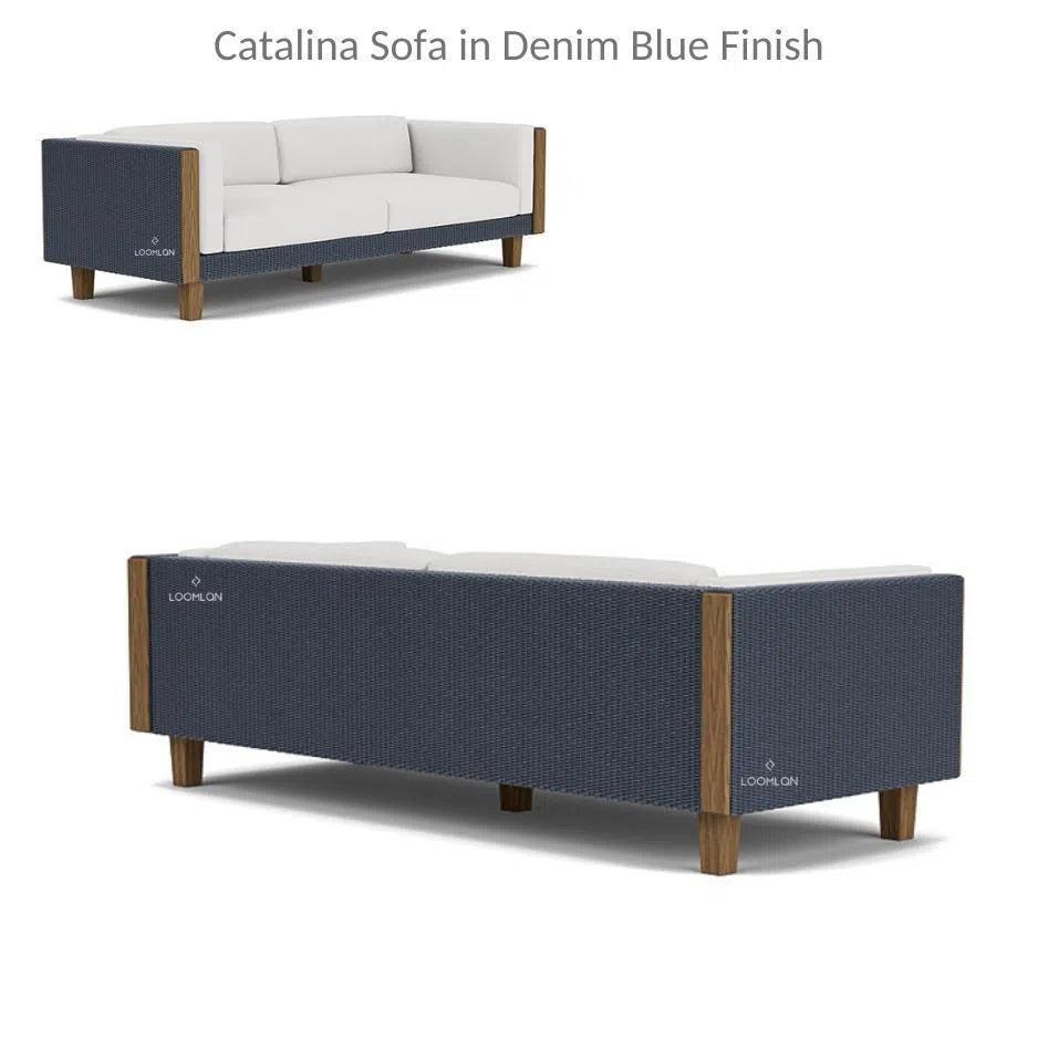 Catalina Sofa All Weather Wicker & Teak Furniture - LOOMLAN - Lloyd Flanders - Outdoor Sofas & Loveseats