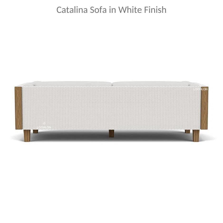 Catalina Wicker Lounge Set Sofa Chairs & Ottomans-Outdoor Lounge Sets-Lloyd Flanders-LOOMLAN