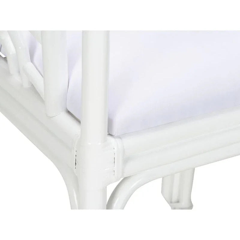 Catania Geometric Pattern White Stool - LOOMLAN - Wildwood - Club Chairs