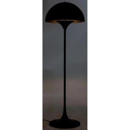 Cataracta Floor Lamp, Black Steel-Floor Lamps-Noir-LOOMLAN