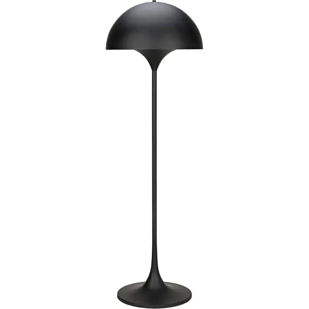 Cataracta Floor Lamp, Black Steel-Floor Lamps-Noir-LOOMLAN