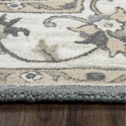 Cati Gray Round Area Rugs For Dining Room - LOOMLAN - LOOMLAN - Area Rugs