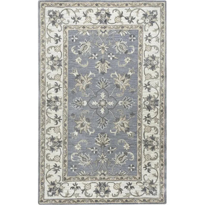 Cati Gray Round Area Rugs For Dining Room - LOOMLAN - LOOMLAN - Area Rugs