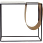 Cave White Marble and Iron Magazine Rack - LOOMLAN - Moe's Home - Side Tables