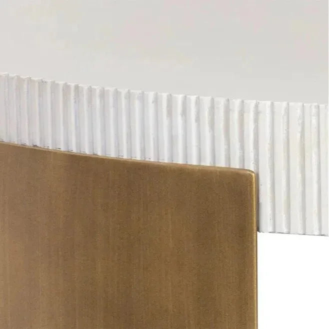 Cavette Coffee Table Concrete Top Brass-Outdoor Coffee Tables-SUNPAN-LOOMLAN