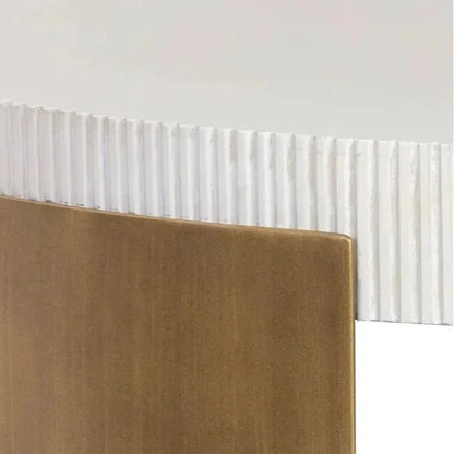 Cavette Coffee Table Concrete Top Brass-Outdoor Coffee Tables-SUNPAN-LOOMLAN