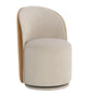 Cavoli Fabric Swivel Armless Dining Chair - LOOMLAN - SUNPAN - Dining Chairs