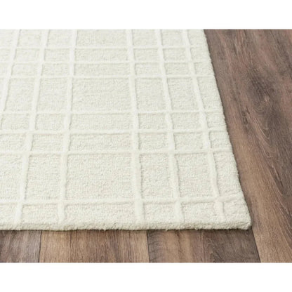 Cawe Wool Ivory Hallway Kitchen Runner Rug - LOOMLAN - LOOMLAN - Area Rugs