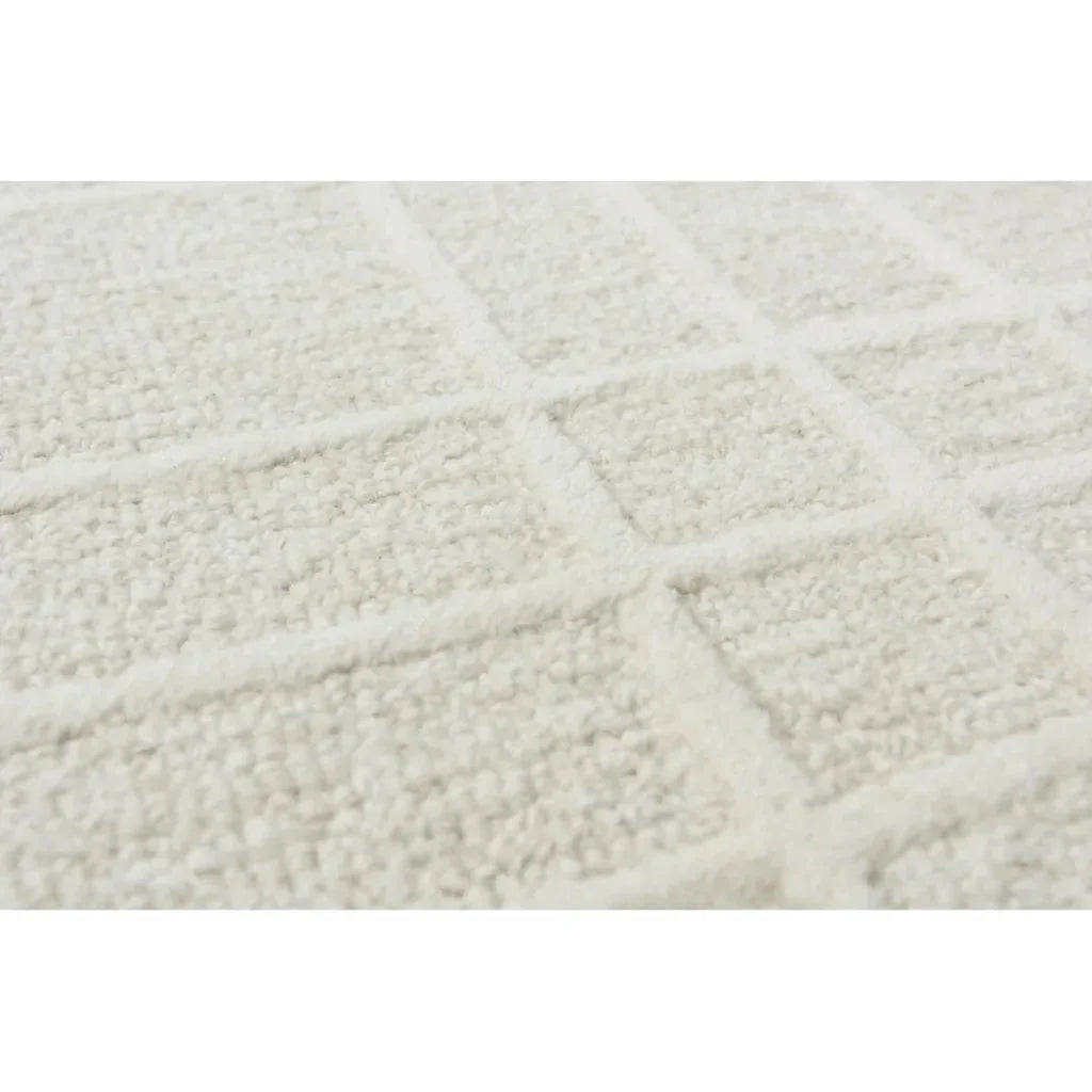 Cawe Wool Ivory Hallway Kitchen Runner Rug - LOOMLAN - LOOMLAN - Area Rugs