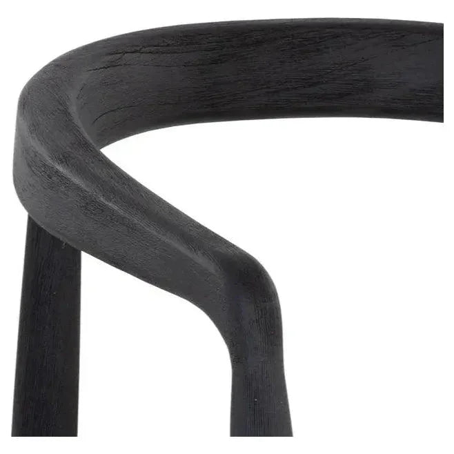 Cayman Dining Armchair Charcoal Teak Wood-Outdoor Dining Chairs-SUNPAN-LOOMLAN