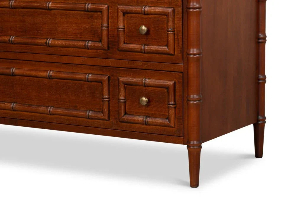 Cayman Wooden Brown Commode Chest - LOOMLAN - Sarreid - Chests