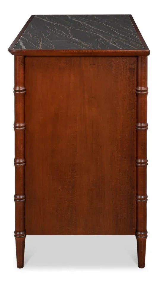 Cayman Wooden Brown Commode Chest - LOOMLAN - Sarreid - Chests