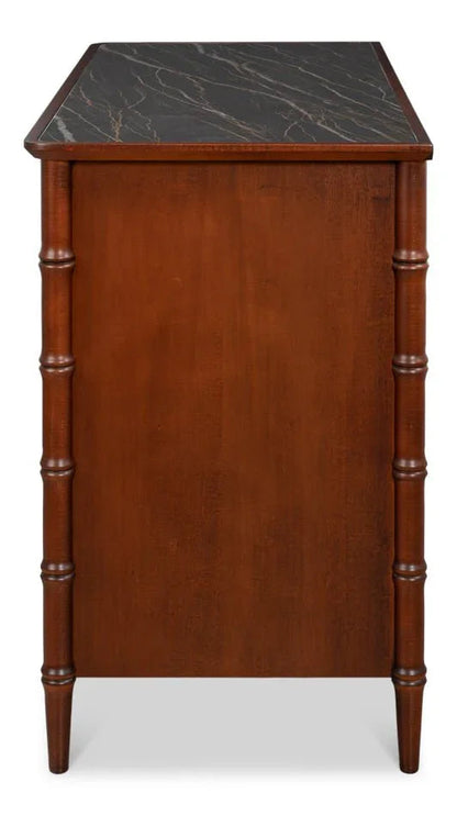 Cayman Wooden Brown Commode Chest - LOOMLAN - Sarreid - Chests