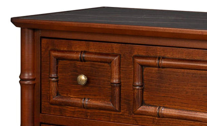 Cayman Wooden Brown Commode Chest - LOOMLAN - Sarreid - Chests