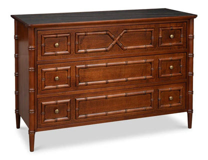 Cayman Wooden Brown Commode Chest - LOOMLAN - Sarreid - Chests