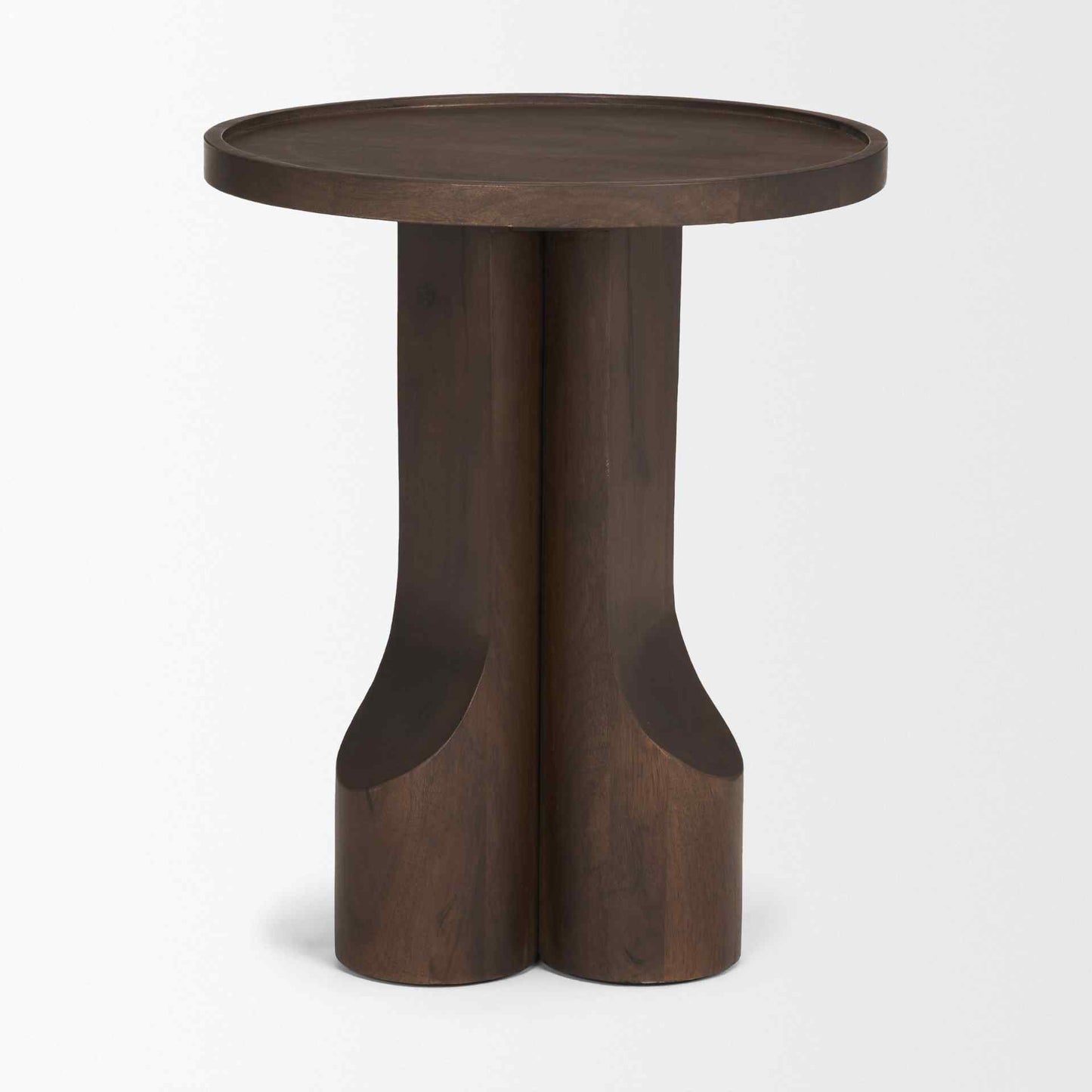 Cayson Wooden Sculptural Accent Table