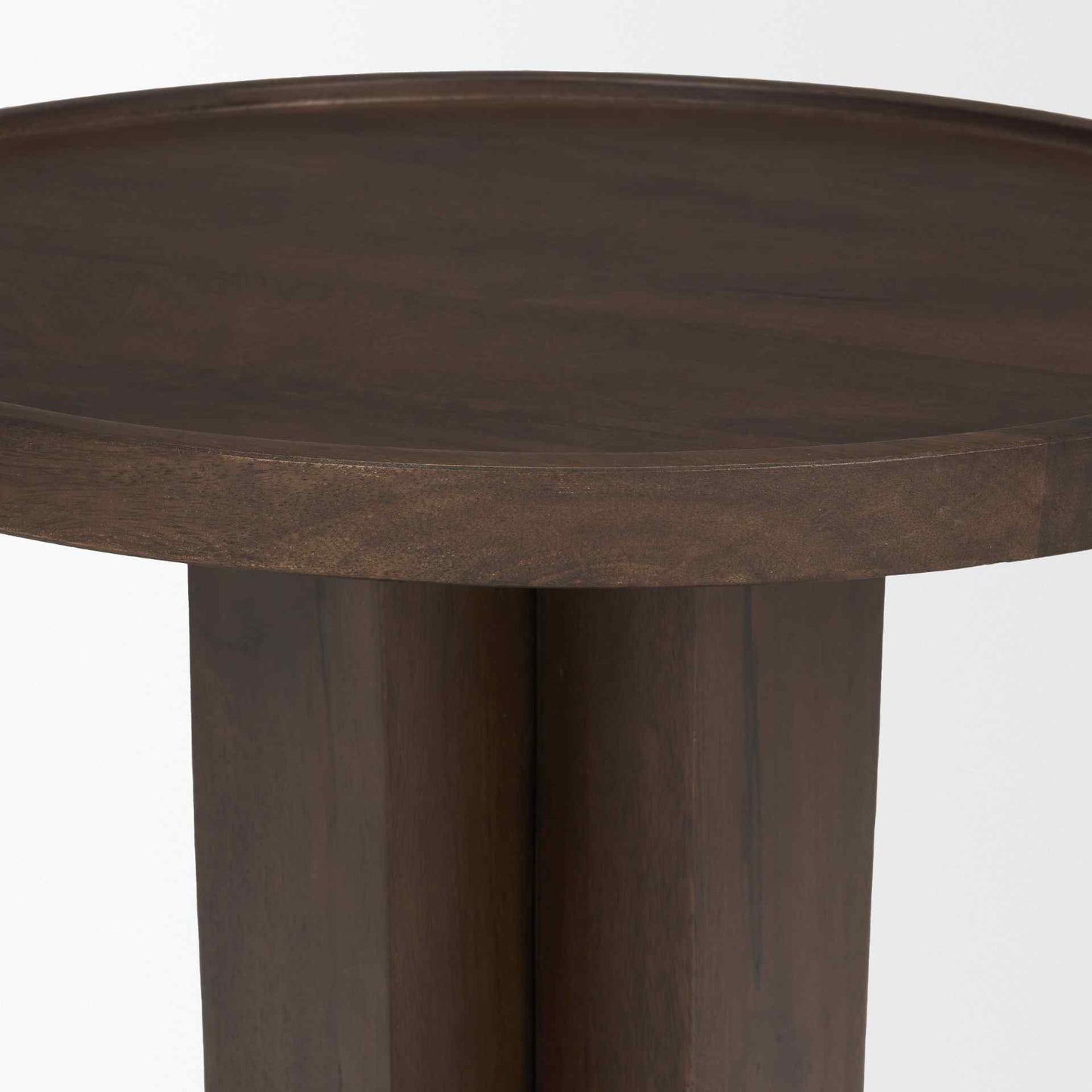 Cayson Wooden Sculptural Accent Table