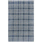 Ceas Plaid Blue Living Room Rug - LOOMLAN - LOOMLAN - Area Rugs