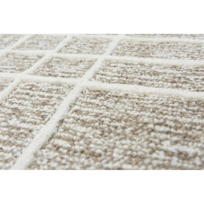 Ceca Wool Brown Hallway Kitchen Runner Rug - LOOMLAN - LOOMLAN - Area Rugs