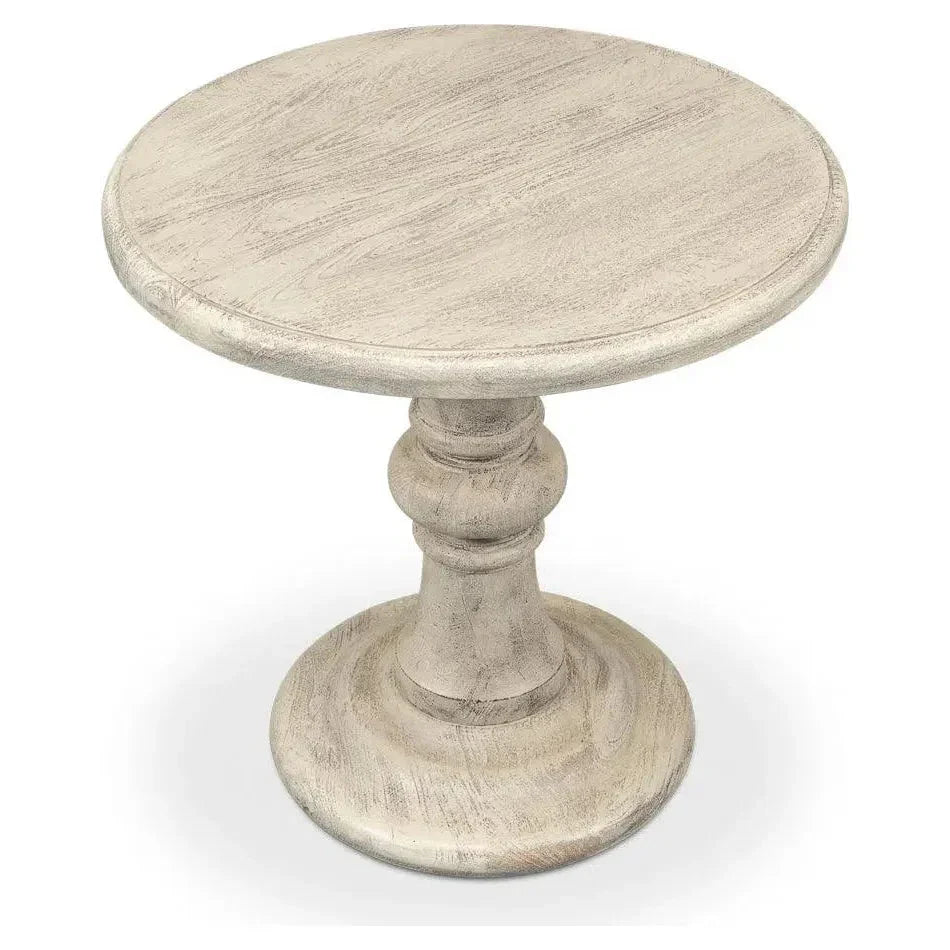 Cecelia Pedestal Table - LOOMLAN - Sarreid - Side Tables
