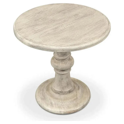 Cecelia Pedestal Table - LOOMLAN - Sarreid - Side Tables