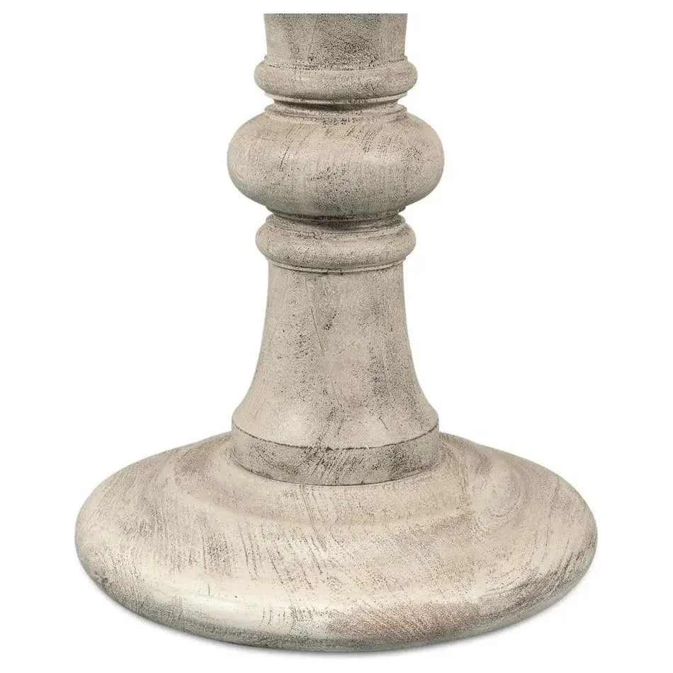 Cecelia Pedestal Table - LOOMLAN - Sarreid - Side Tables