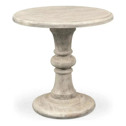 Cecelia Pedestal Table - LOOMLAN - Sarreid - Side Tables