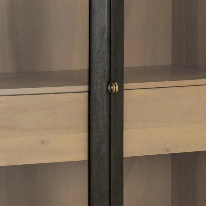 Cecilia Display Cabinet Mid - Century Glass Doors - LOOMLAN - SUNPAN - Buffets & Curios