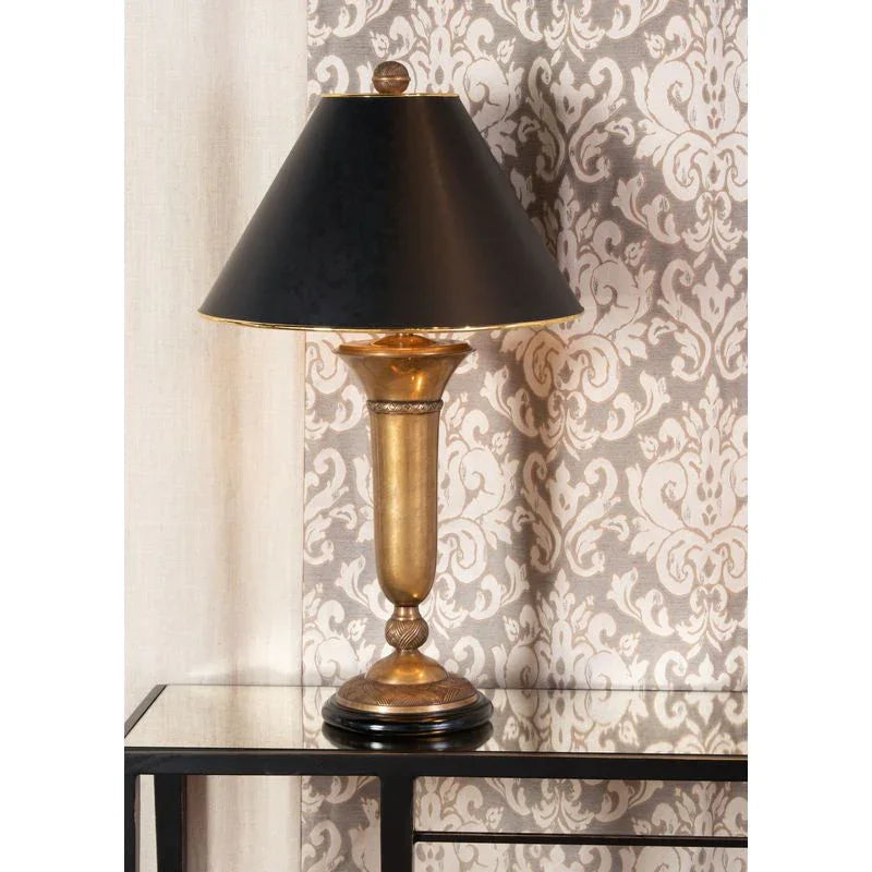 Cedric Gold Brass Made Table Lamp - LOOMLAN - Wildwood - Table Lamps