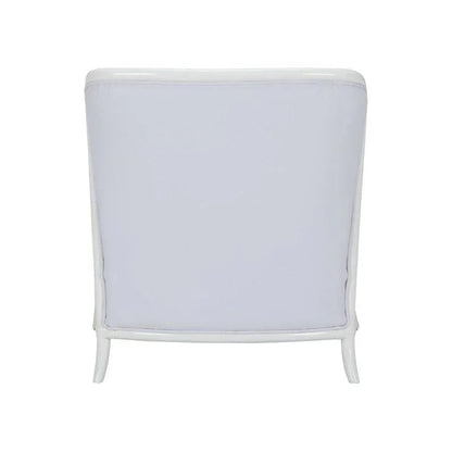 Cefalu Honeycomb Pattern White Lounge Chair - LOOMLAN - Wildwood - Accent Chairs