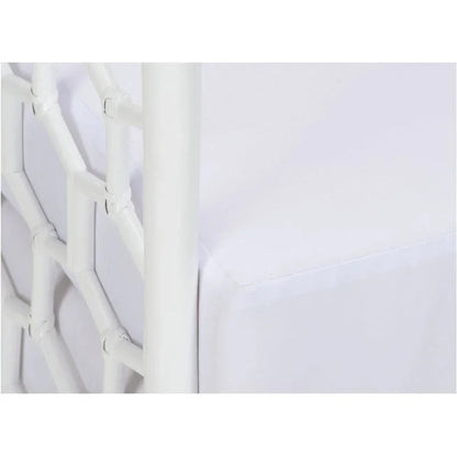 Cefalu Honeycomb Pattern White Lounge Chair - LOOMLAN - Wildwood - Accent Chairs