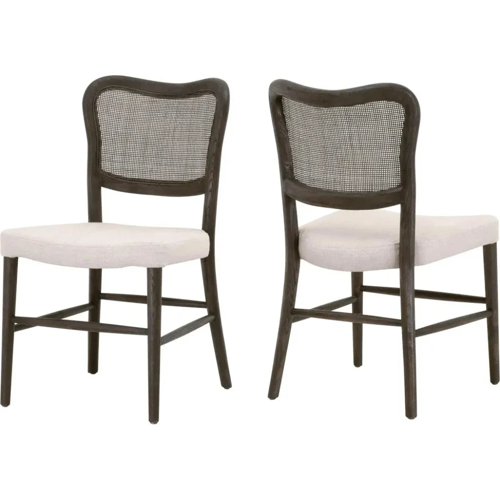 Cela Fabric Armless Dining Chair 2PC - LOOMLAN - Essentials For Living - Dining Chairs
