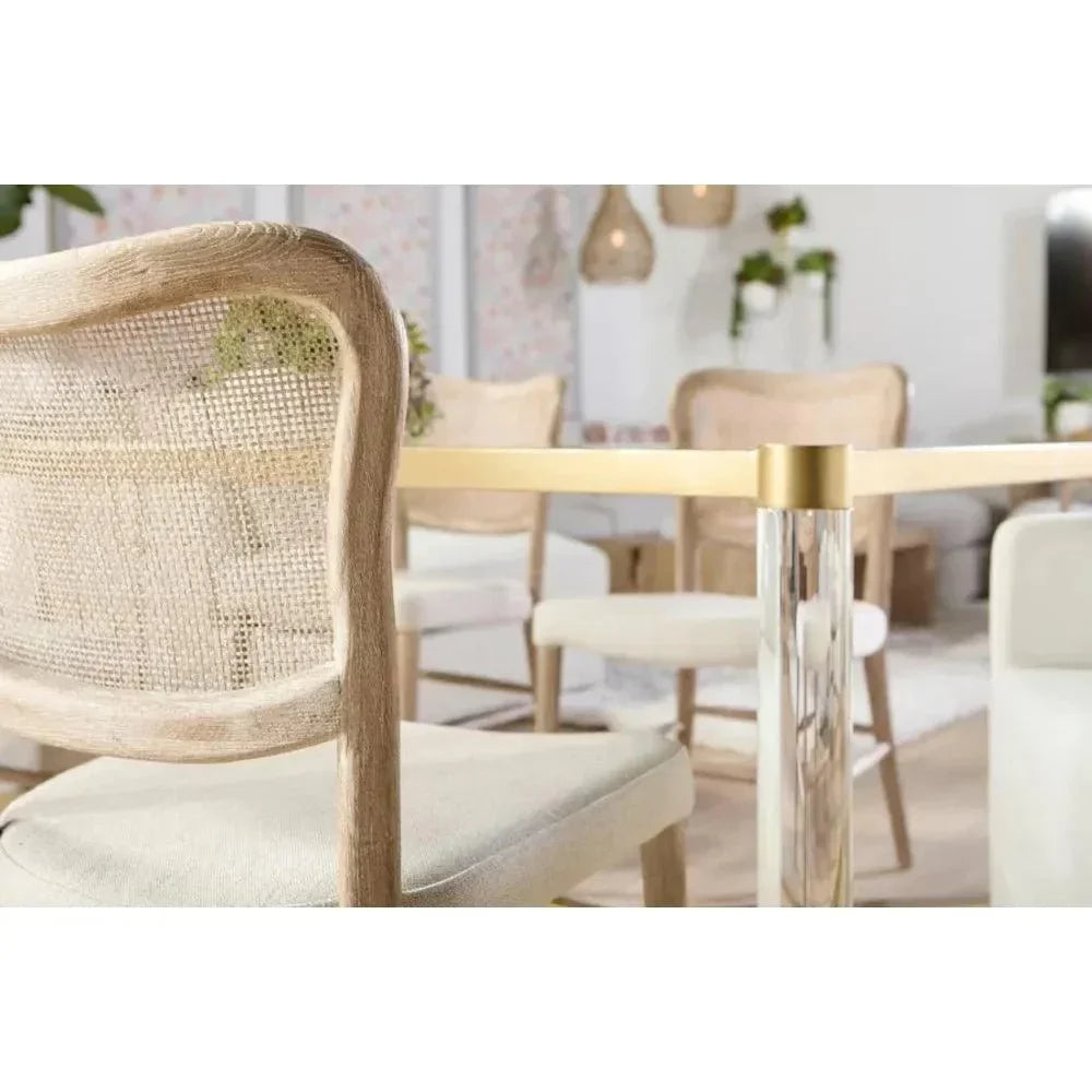 Cela Fabric Armless Dining Chair 2PC - LOOMLAN - Essentials For Living - Dining Chairs