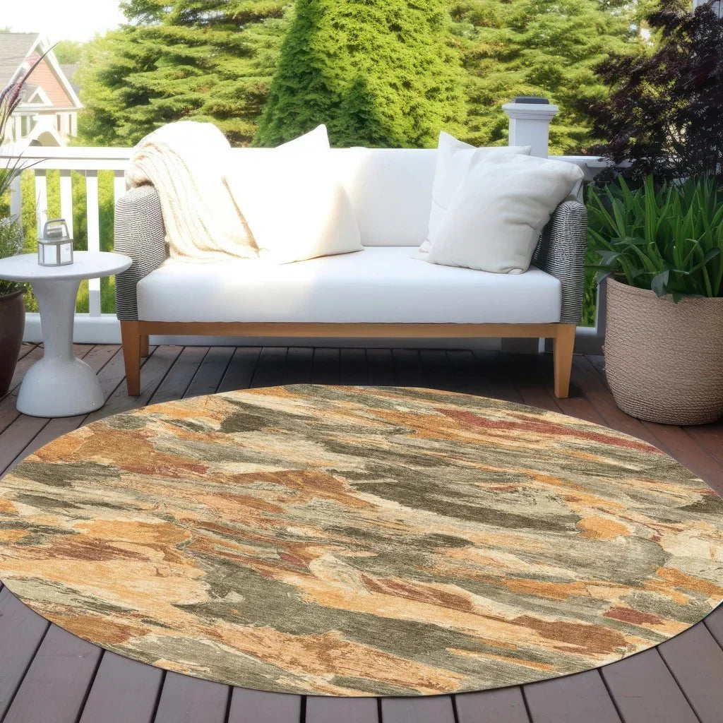 Celantha Orange Washable Indoor - Outdoor Rug - LOOMLAN - LOOMLAN Rugs - Outdoor Rugs