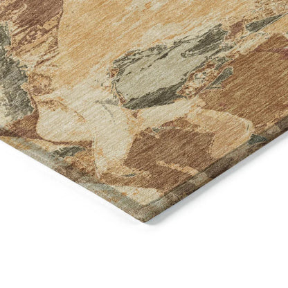 Celantha Orange Washable Indoor - Outdoor Rug - LOOMLAN - LOOMLAN Rugs - Outdoor Rugs