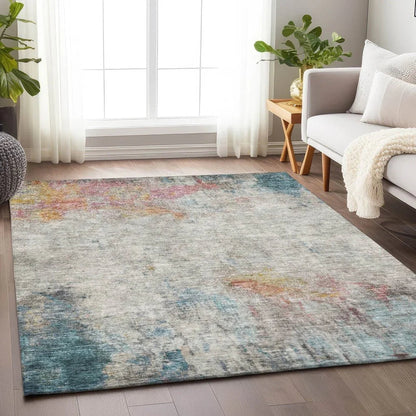 Celera Teal Washable Indoor - Outdoor Rug - LOOMLAN - LOOMLAN Rugs - Outdoor Rugs