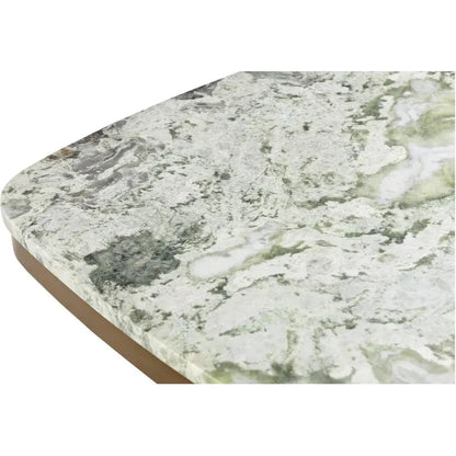 Celeste Green Marble & Iron Square Cafe Table - LOOMLAN - Moe's Home - Coffee Tables