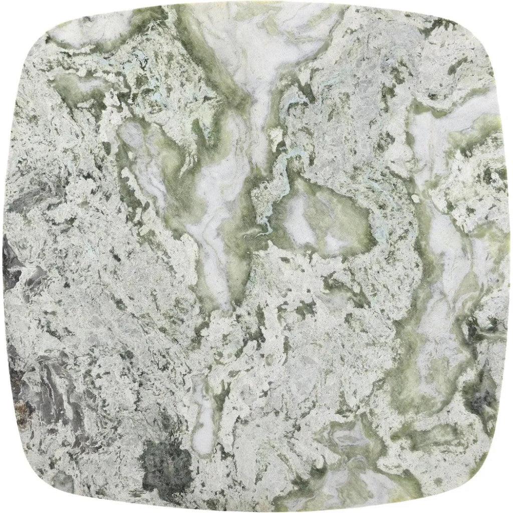 Celeste Green Marble & Iron Square Cafe Table - LOOMLAN - Moe's Home - Coffee Tables