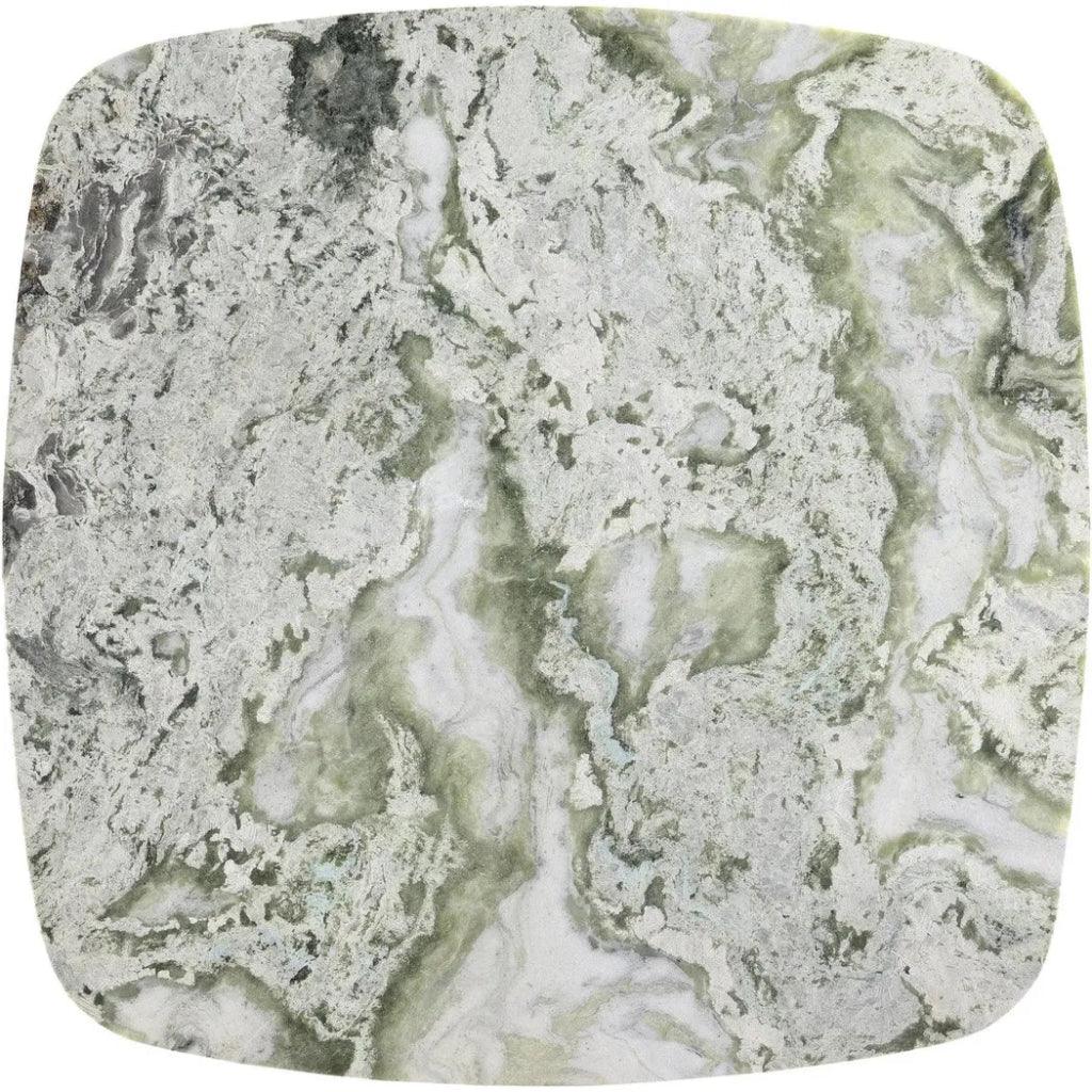 Celeste Green Marble & Iron Square Cafe Table - LOOMLAN - Moe's Home - Coffee Tables