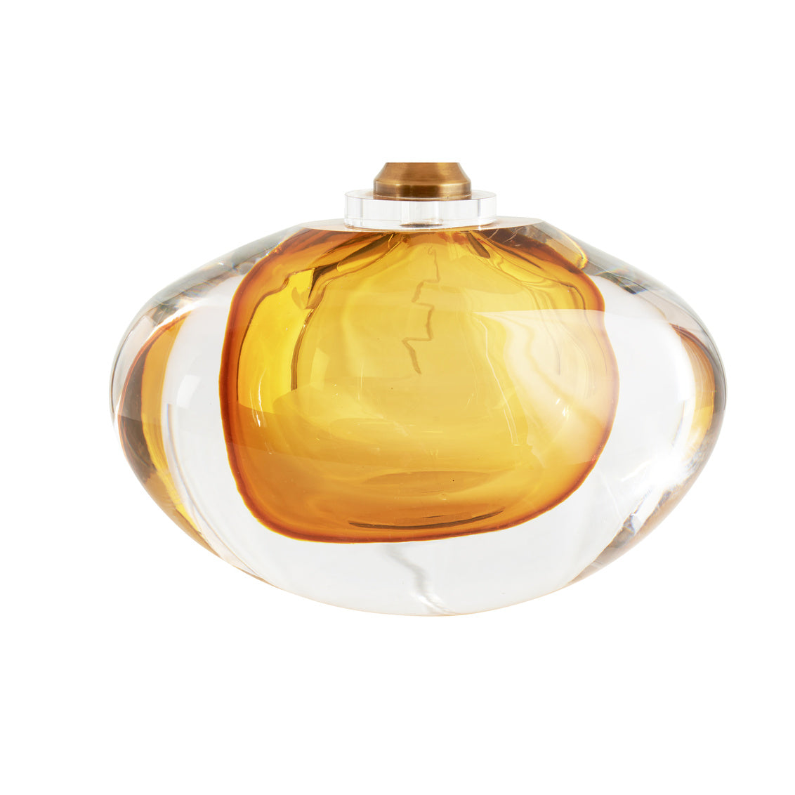 Celestial Brown Glass Table Lamp