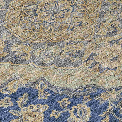 Celia Blue Washable Indoor - Outdoor Rug - LOOMLAN - LOOMLAN Rugs - Outdoor Rugs