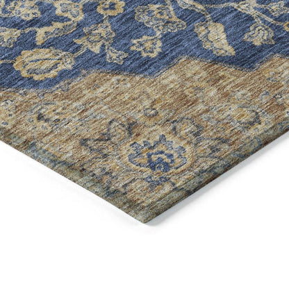 Celia Blue Washable Indoor - Outdoor Rug - LOOMLAN - LOOMLAN Rugs - Outdoor Rugs